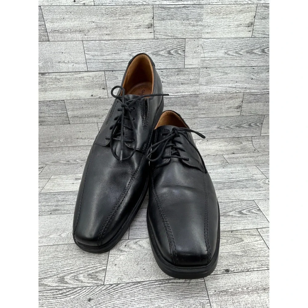 Clarks Collection Men Black Leather Ultimate Comfort Derby Shoes Size 11.5M Clarks Collection Men main image 2